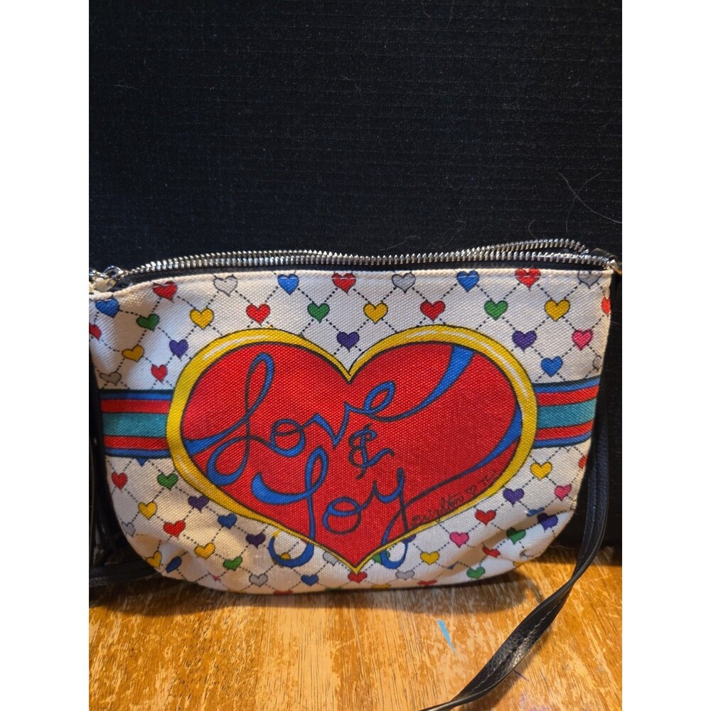 New Brighton Bag Love & Joy Crossbody Pouch Artsy Rainbow Hearts Purse Bow Pride